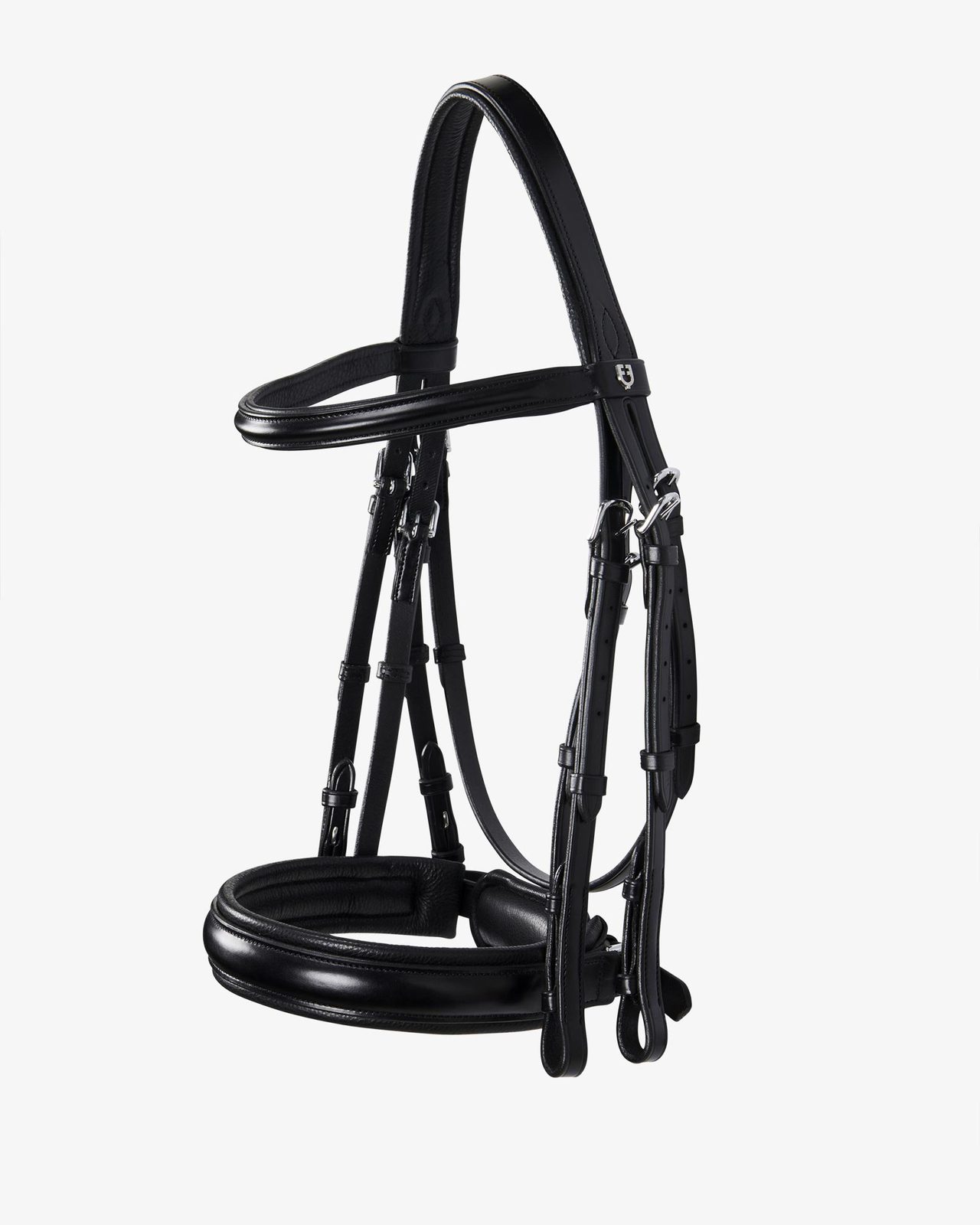Leather dressage bridle without reins