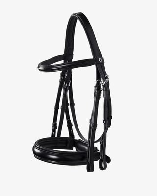 Leather dressage bridle without reins