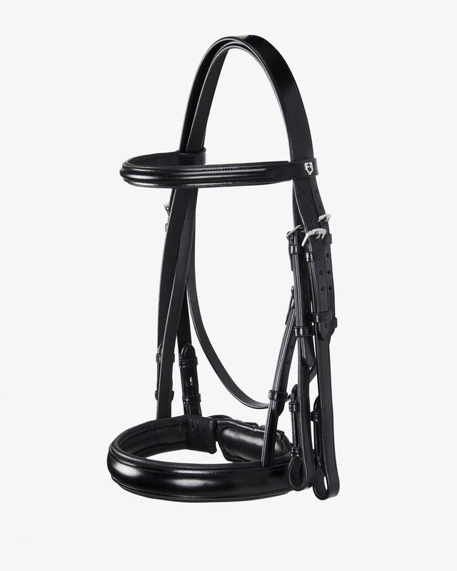Leather dressage bridle