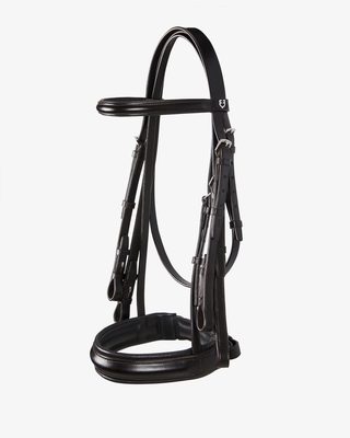 Leather dressage bridle