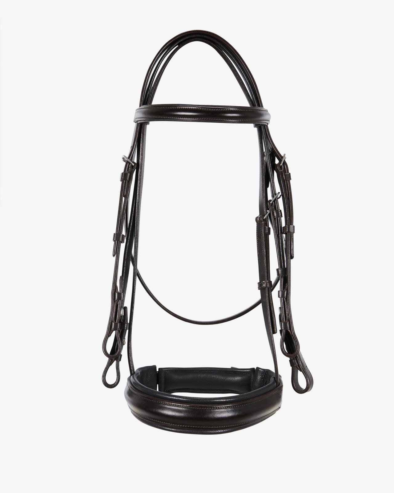 Leather dressage bridle