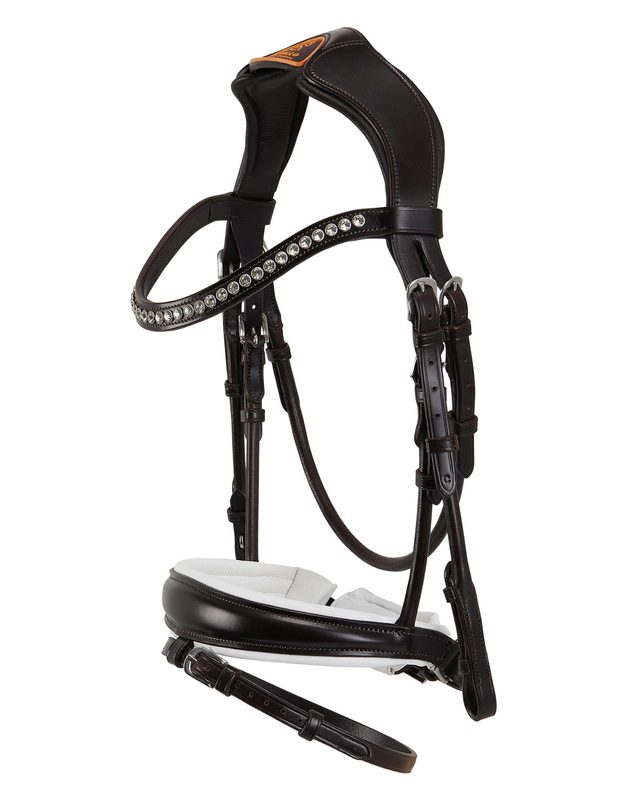 Poesia bridle calfskin