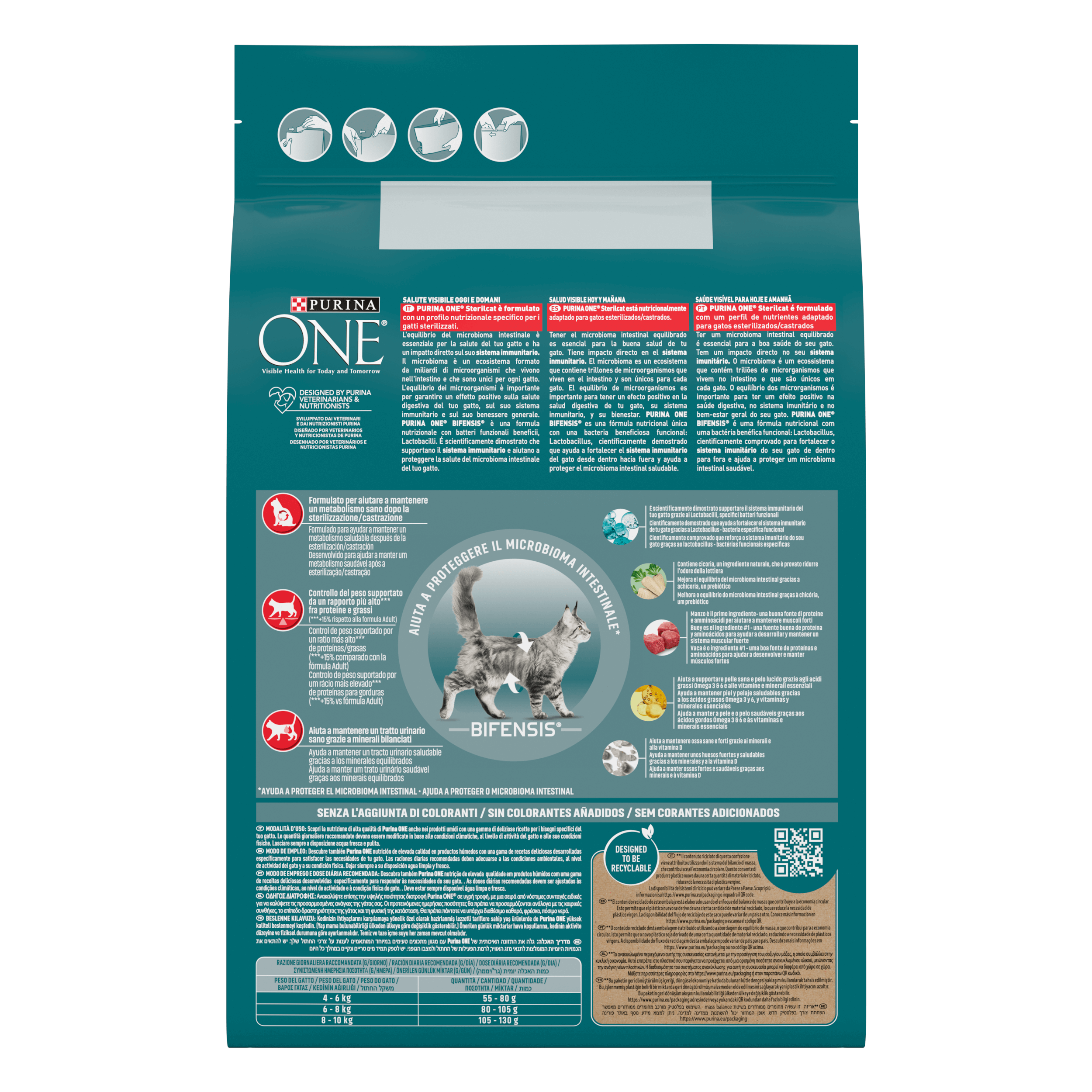 PURINA ONE® Sterilcat, Ricco in Manzo
