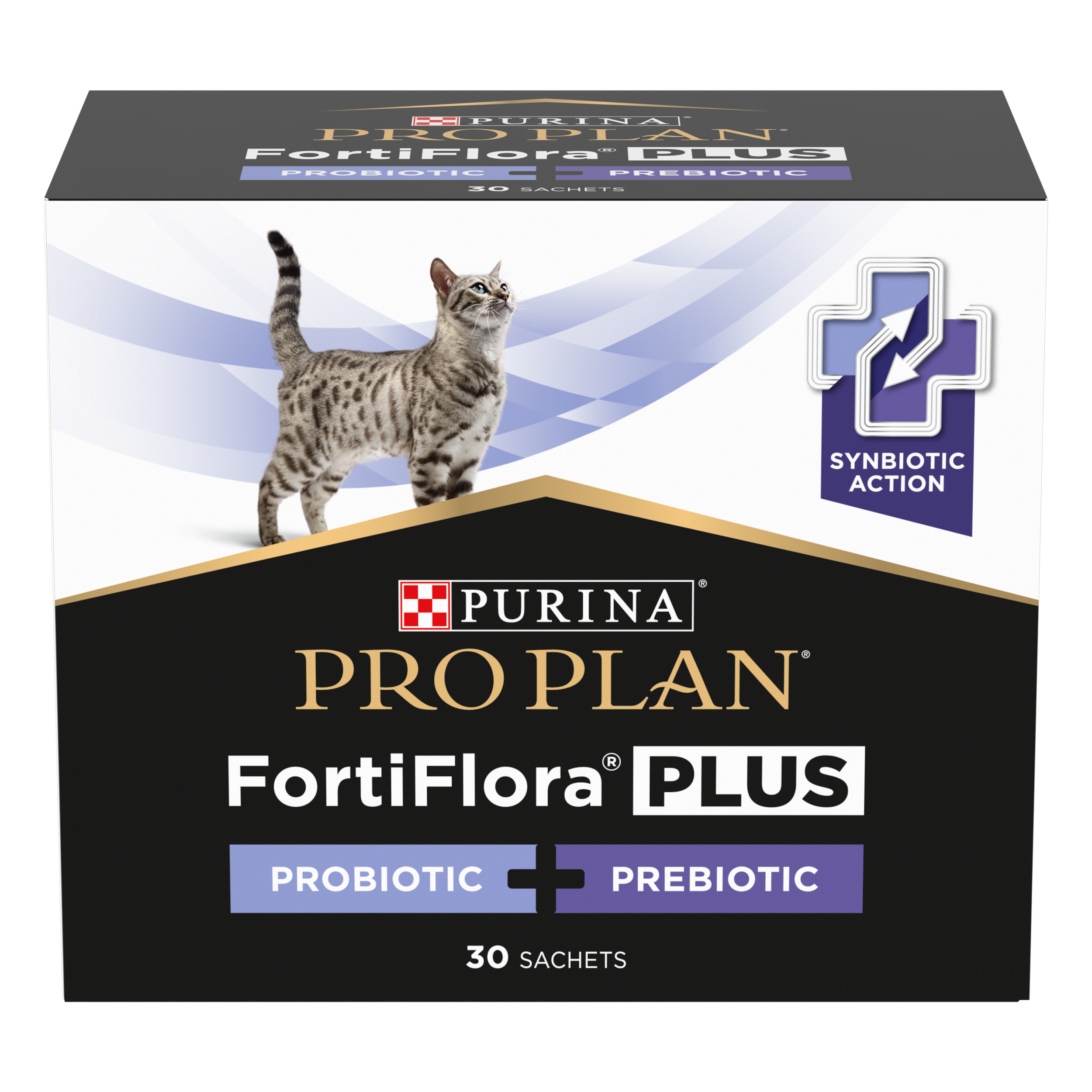 Integratore Probiotico e Prebiotico per Gatto – Purina PRO PLAN® FortiFlora Plus 30 bustine x 1,5 g