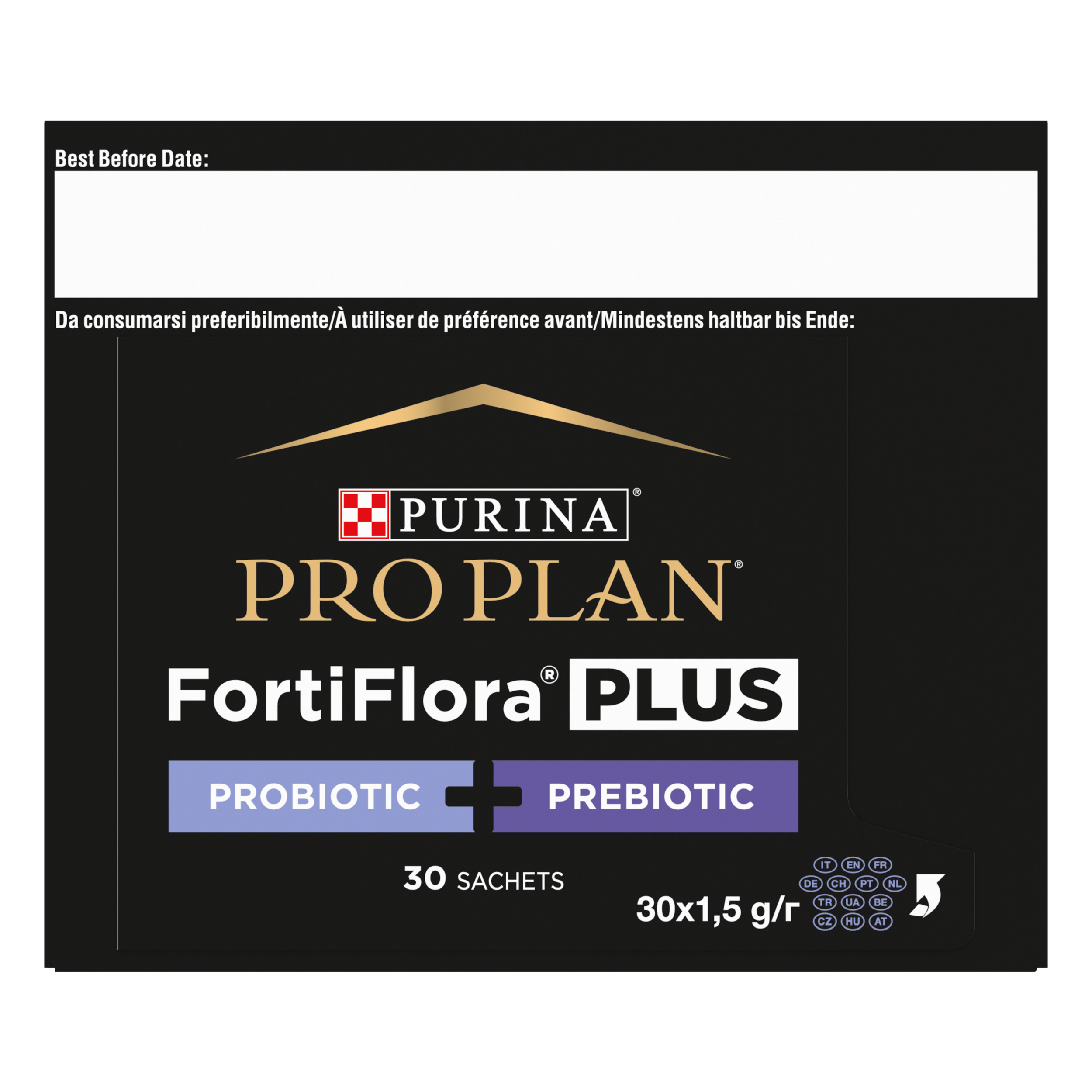 Integratore Probiotico e Prebiotico per Gatto – Purina PRO PLAN® FortiFlora Plus 30 bustine x 1,5 g