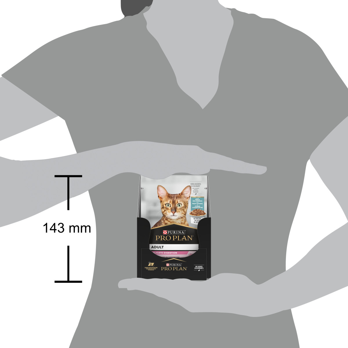 PURINA® PRO PLAN® Adult Delicate Digestion con pesce dell'oceano in salsa
