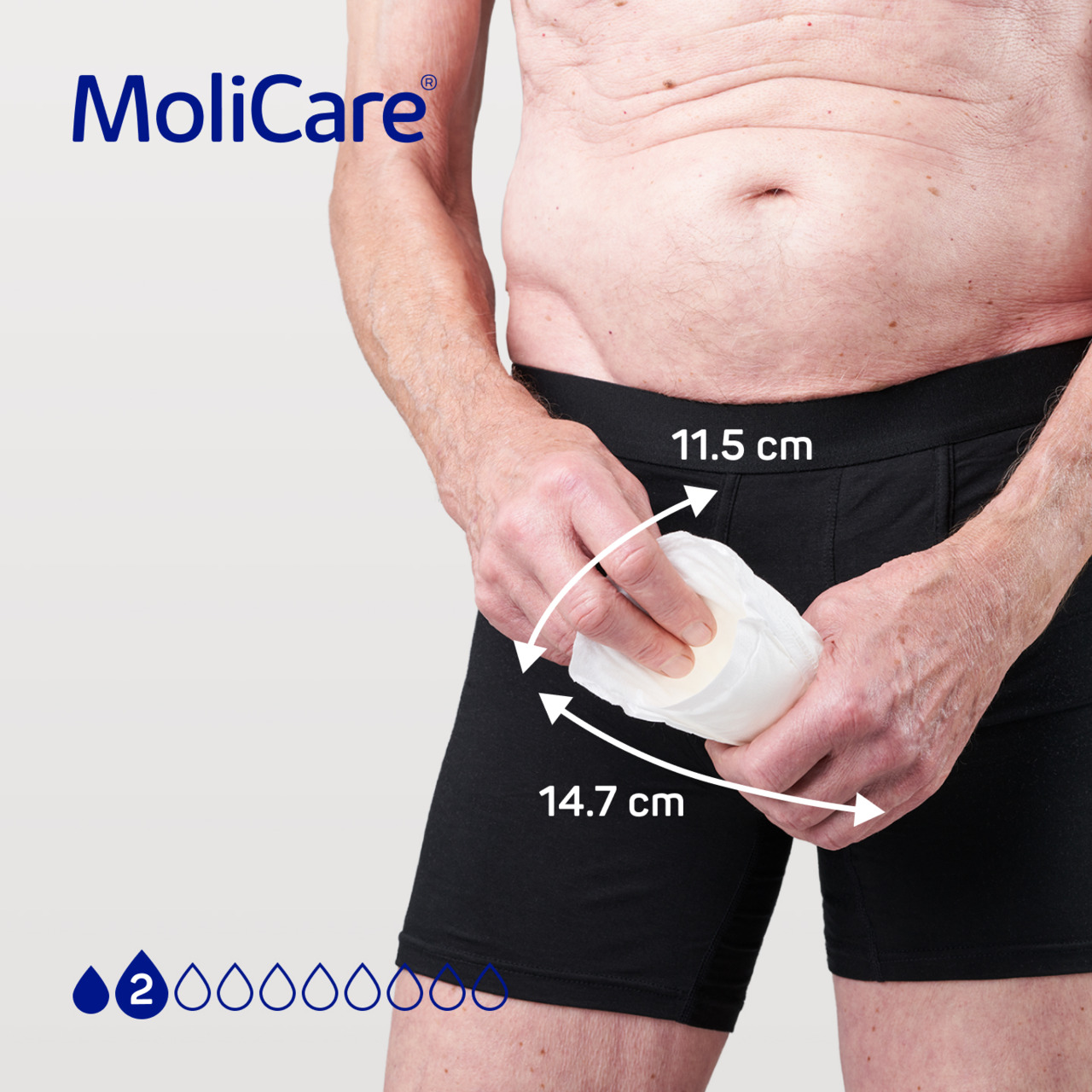 MoliCare® premium MEN Pad assorbenti uomo 2 gocce