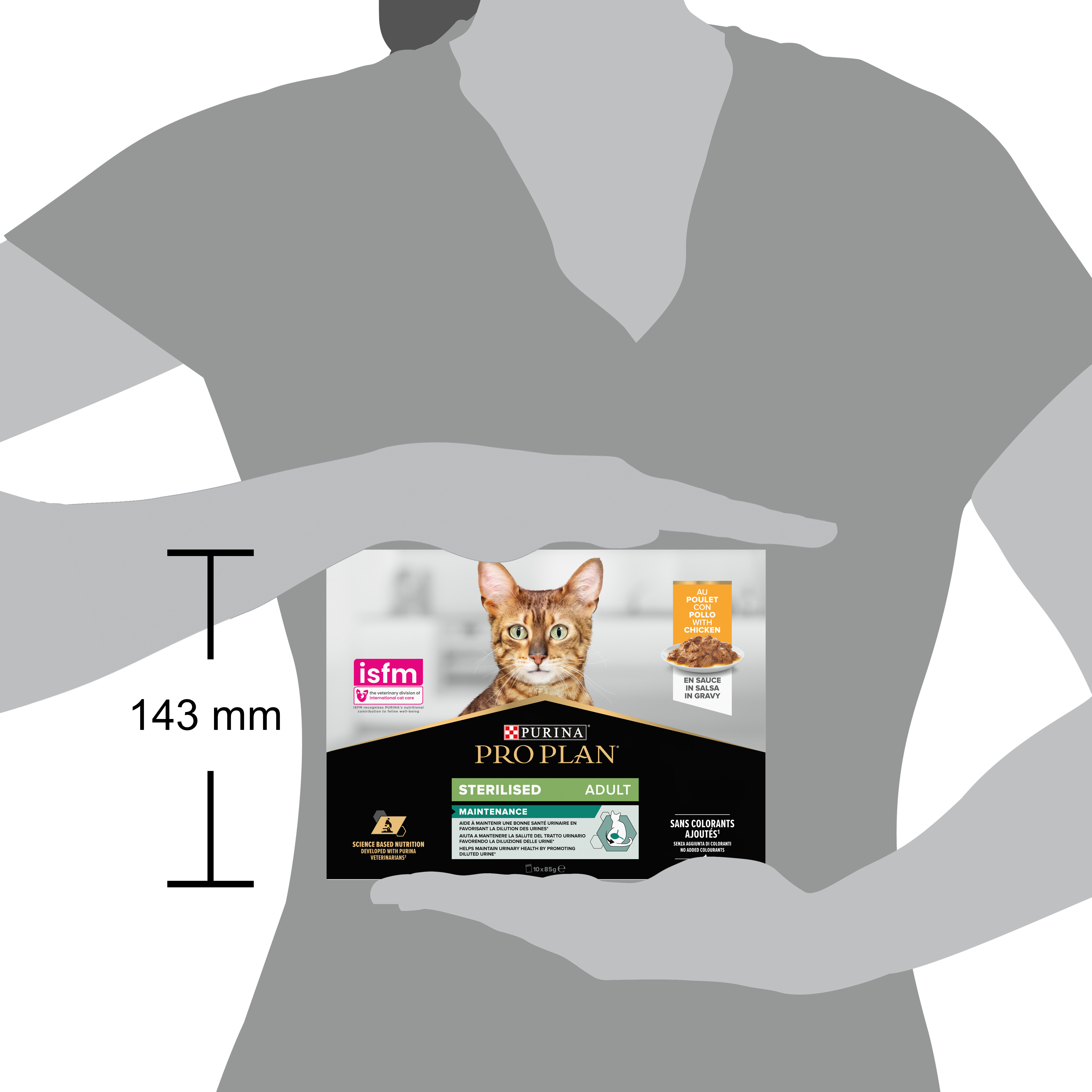 PURINA® PRO PLAN® Adult STERILISED MAINTENANCE MPK con pollo in salsa
