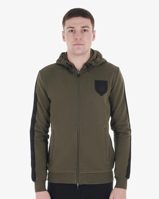 Felpa uomo con cappuccio e pile interno