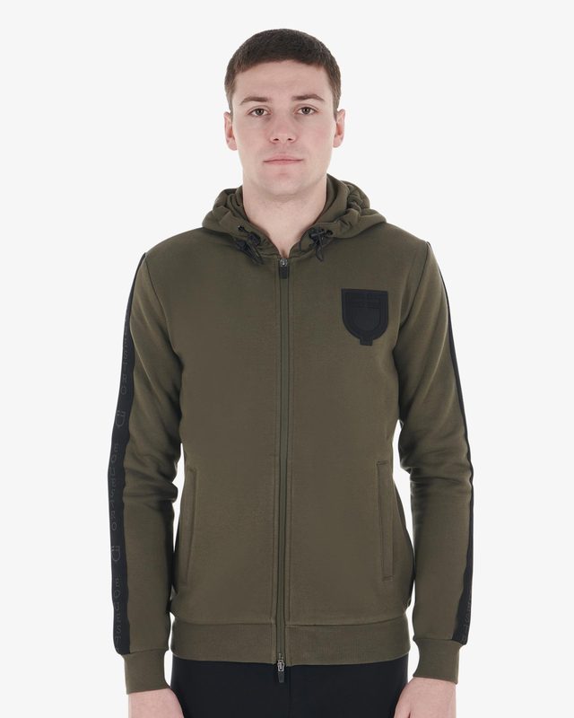 Men's hooded sweatshirt fleece inside