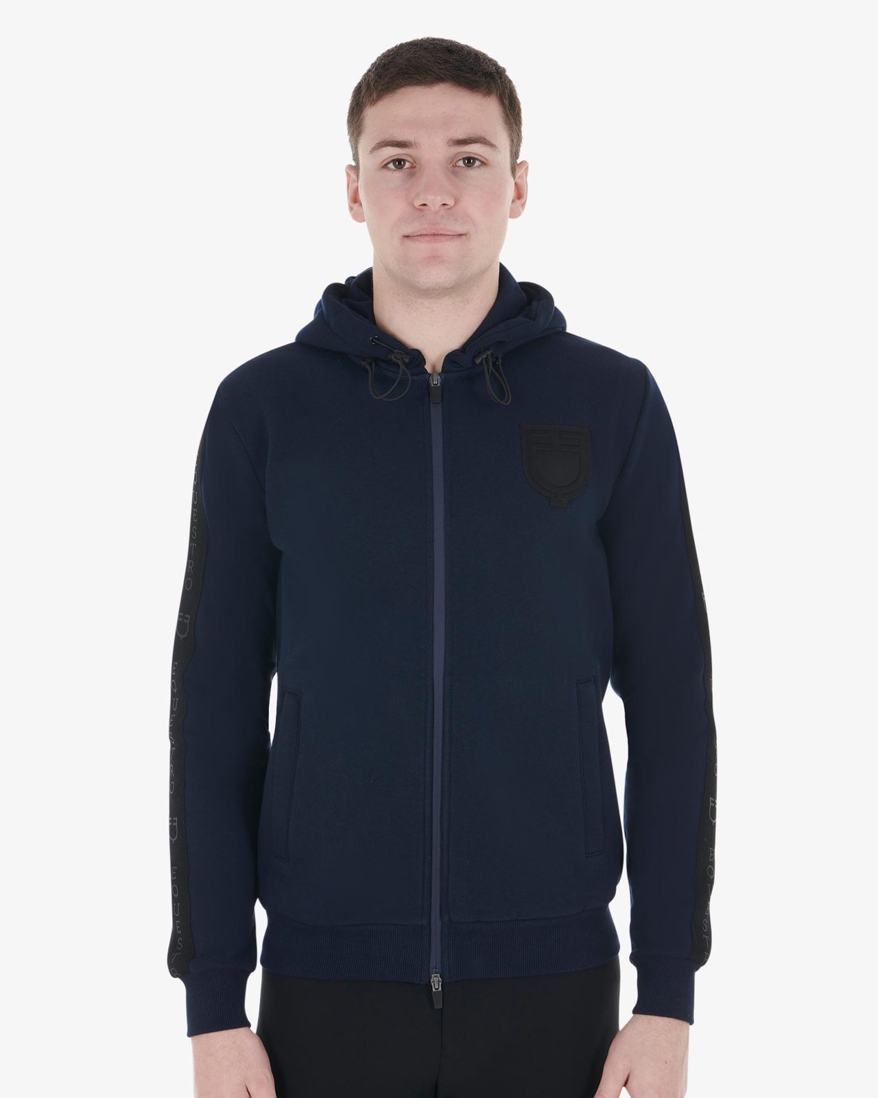 Felpa uomo con cappuccio e pile interno
