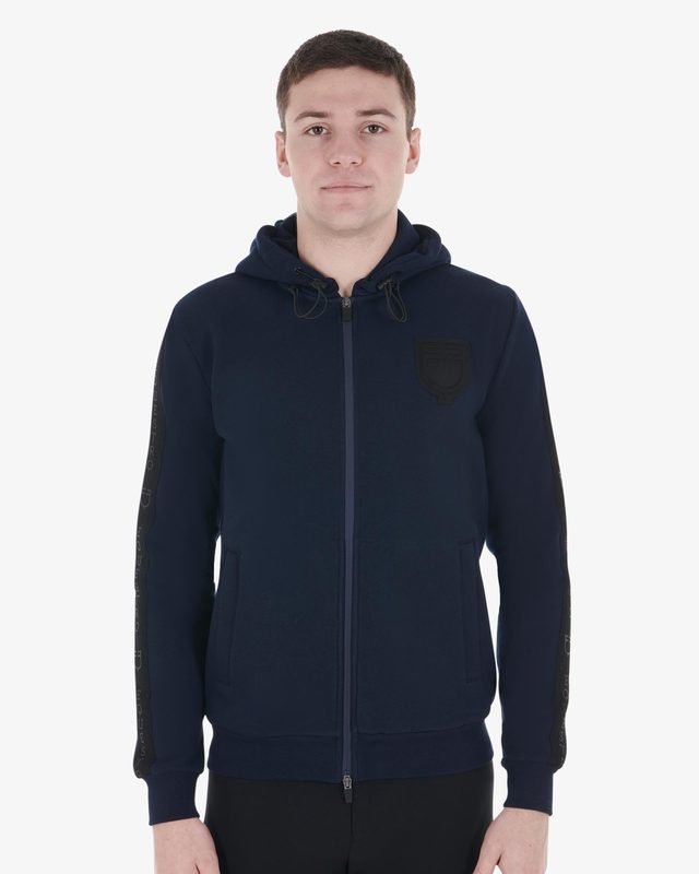Men's hooded sweatshirt fleece inside