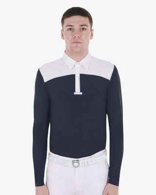 Polo uomo da concorso a manica lunga