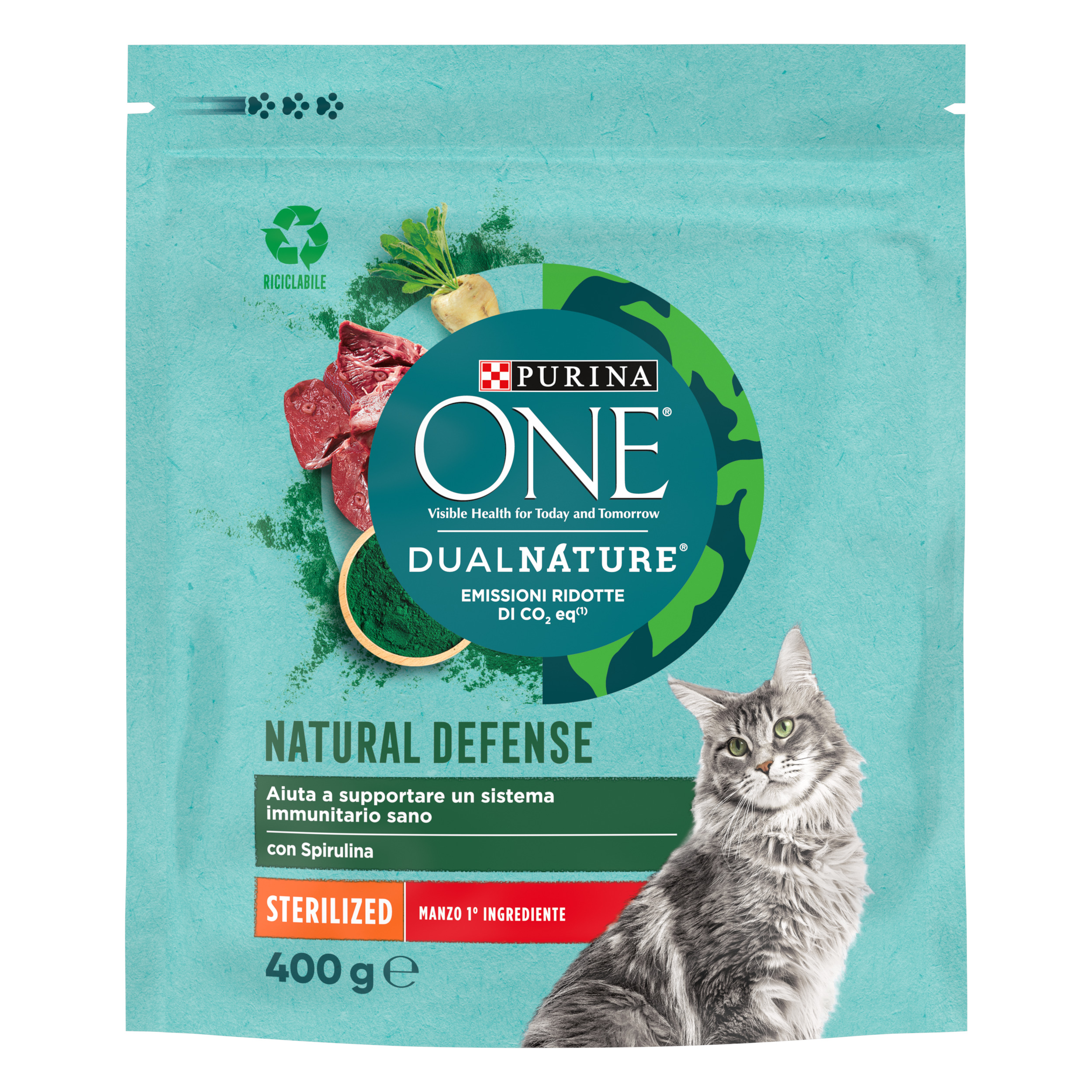 PURINA ONE® DualNature Sterilizzato 400g Manzo