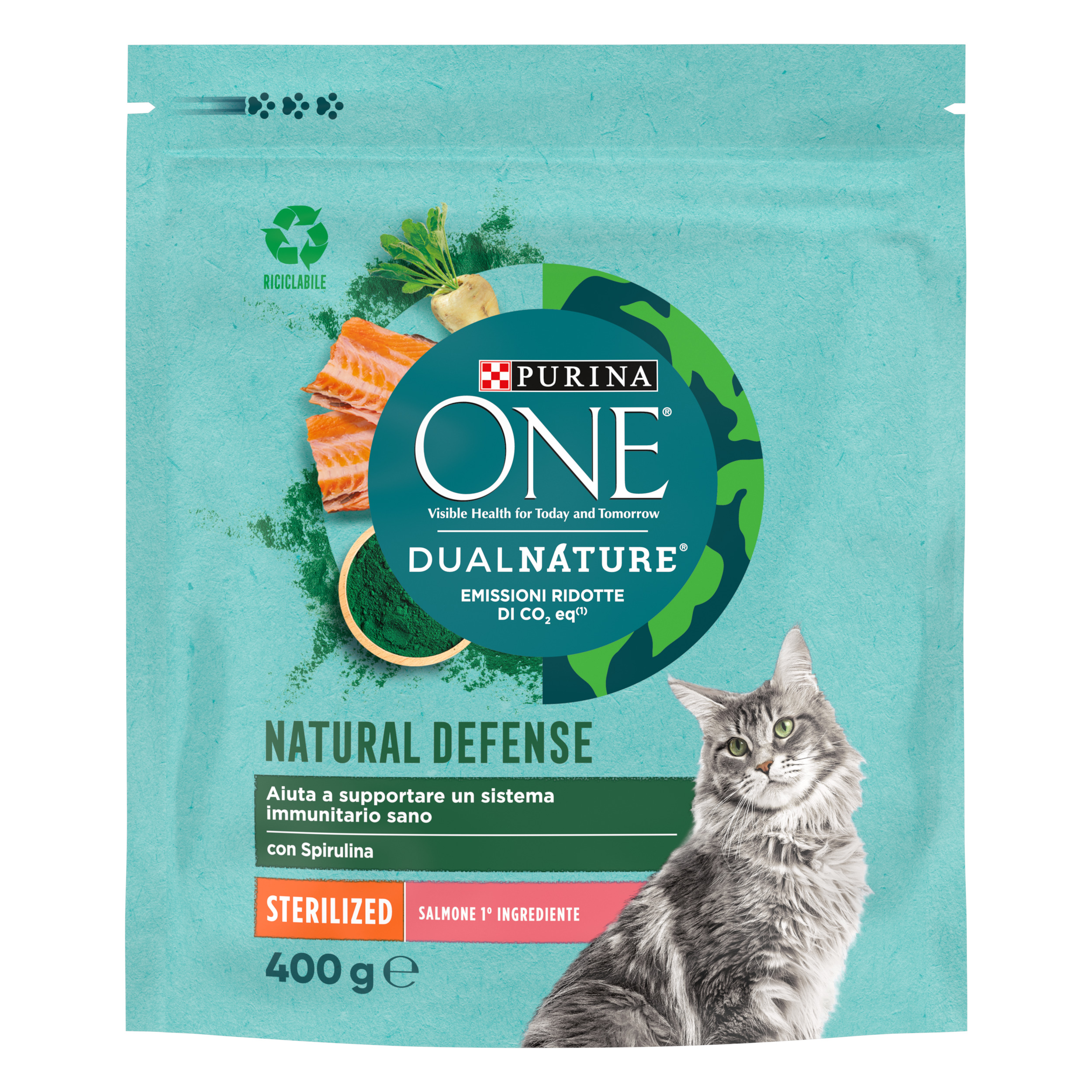 PURINA ONE® DualNature Sterilizzati Salmone 400g