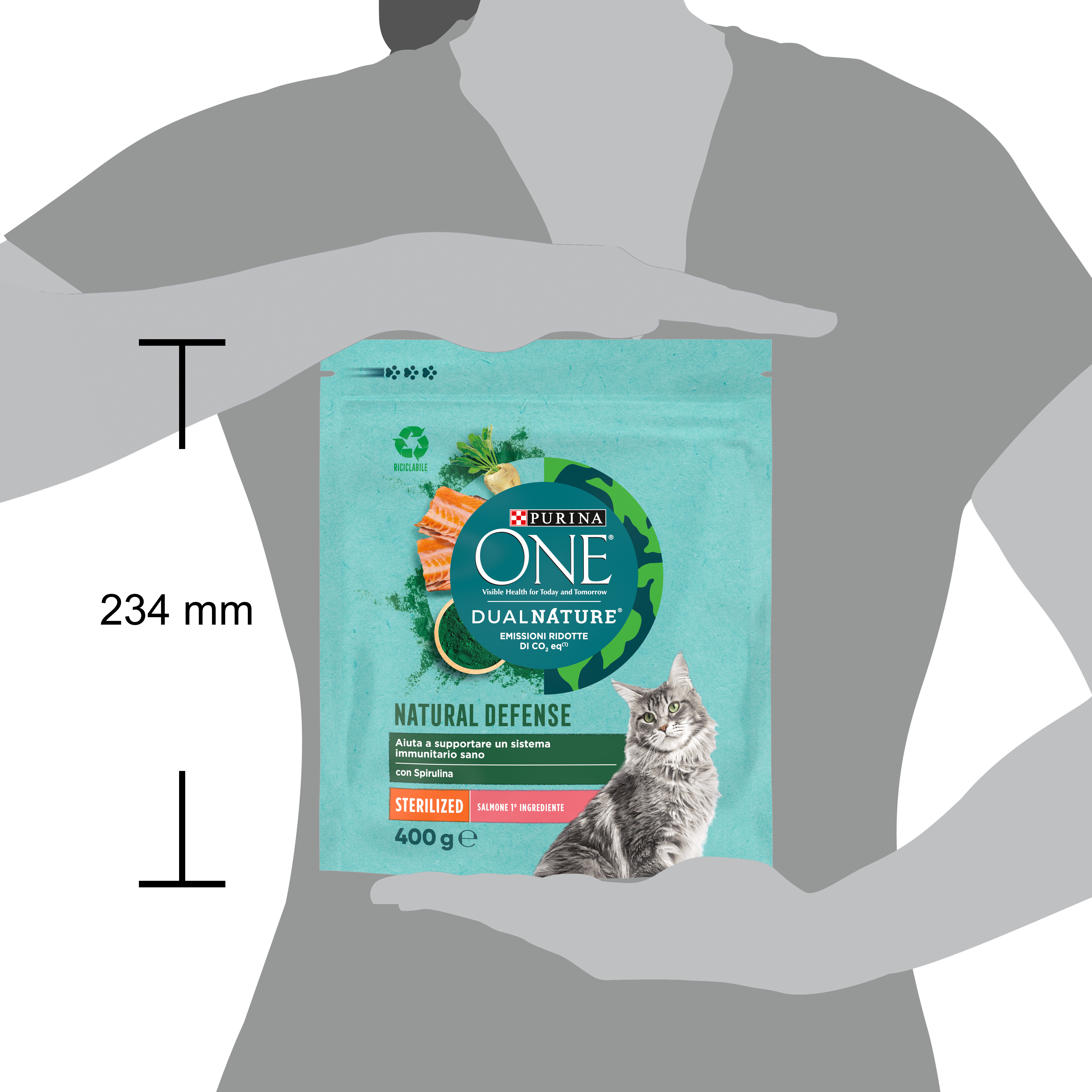 PURINA ONE® DualNature Sterilizzati Salmone 400g