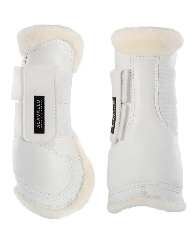 Gamaschen Springen aus Eco-Leder mit Eco-Fell