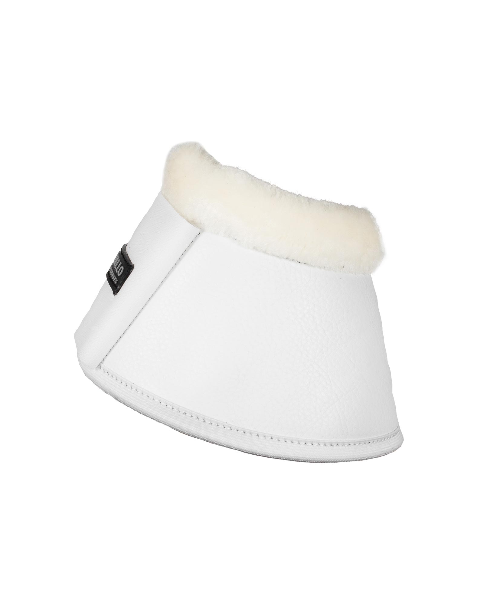 Eco-leather bell boots faux sheepskin & hook-and-loop closure