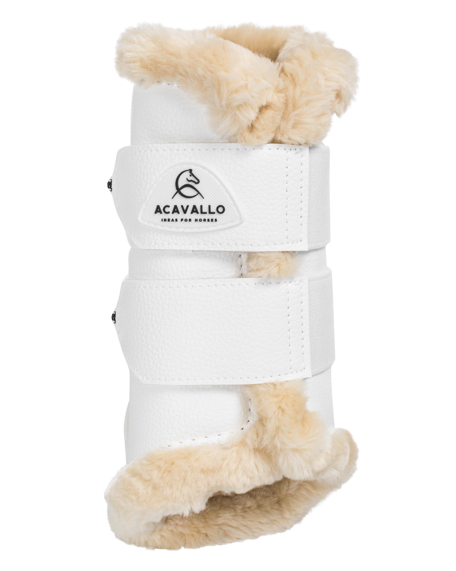 Front brushing boots eco-leather & faux sheepskin
