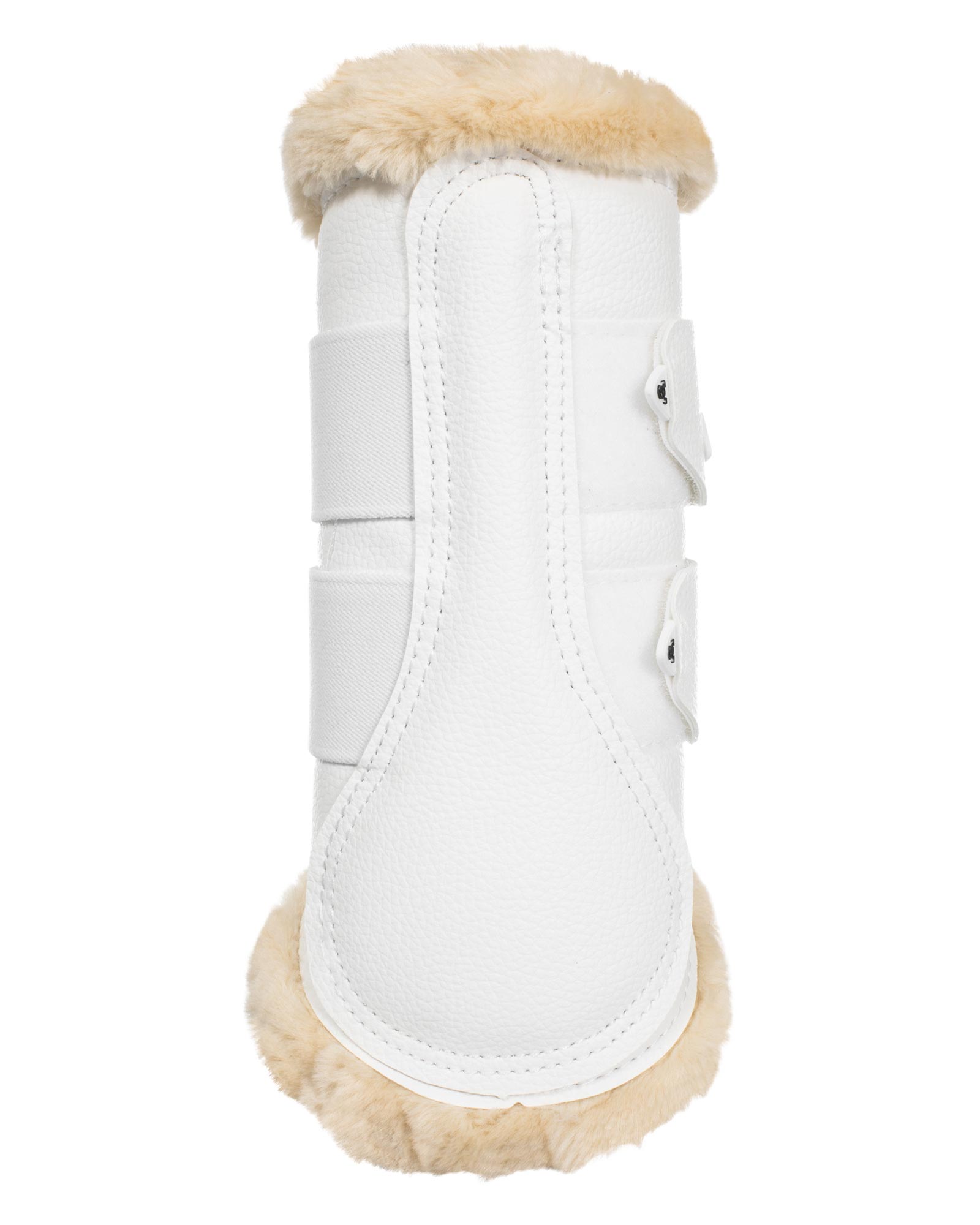 Front brushing boots eco-leather & faux sheepskin