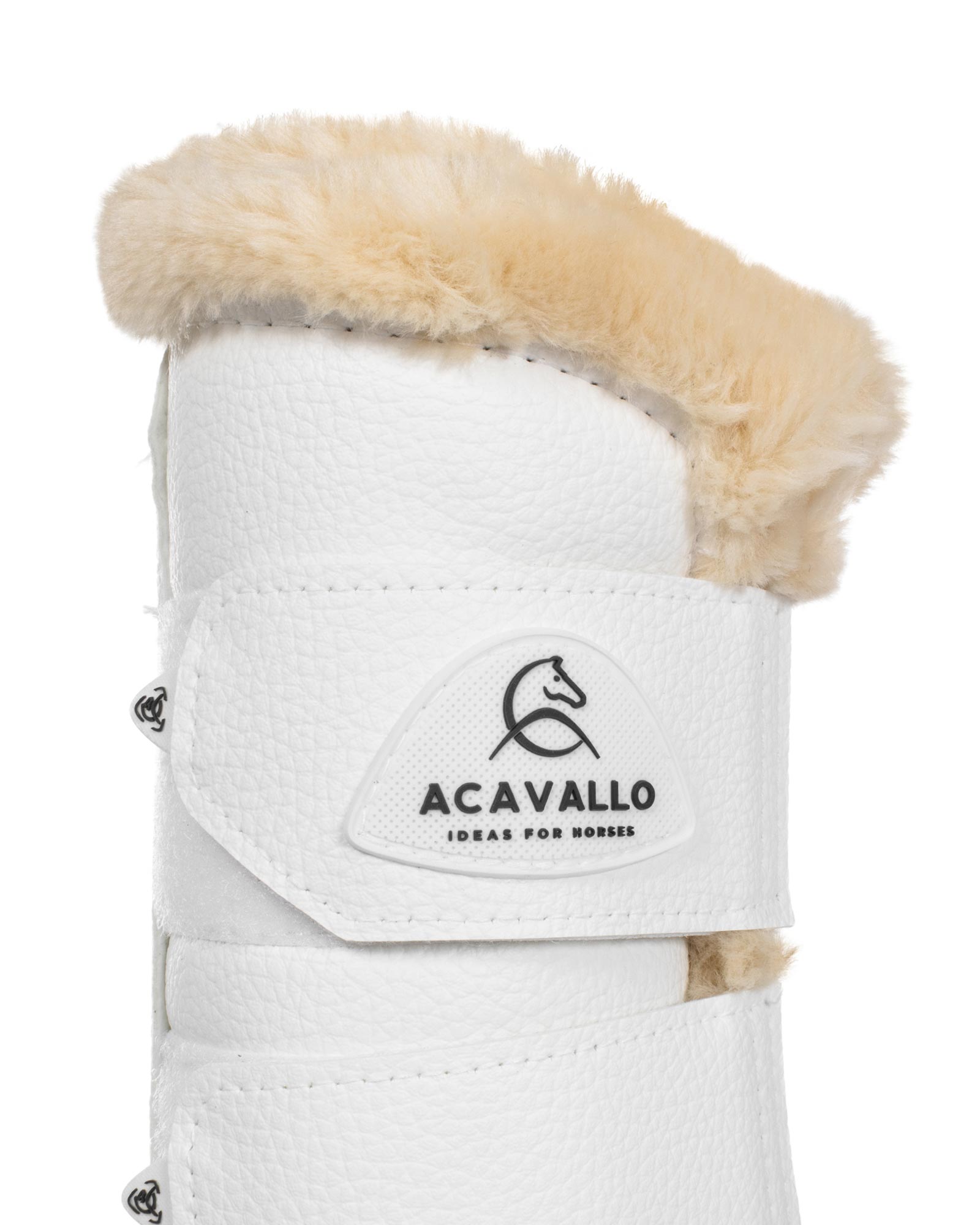 Front brushing boots eco-leather & faux sheepskin
