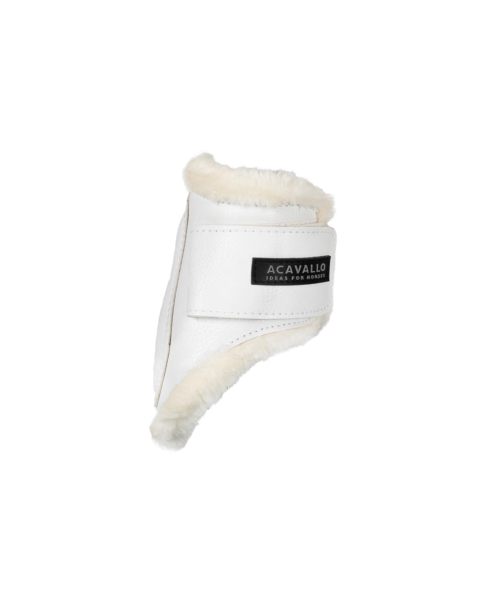 Jumping fetlock boots faux sheepskin & hook-and-loop closure