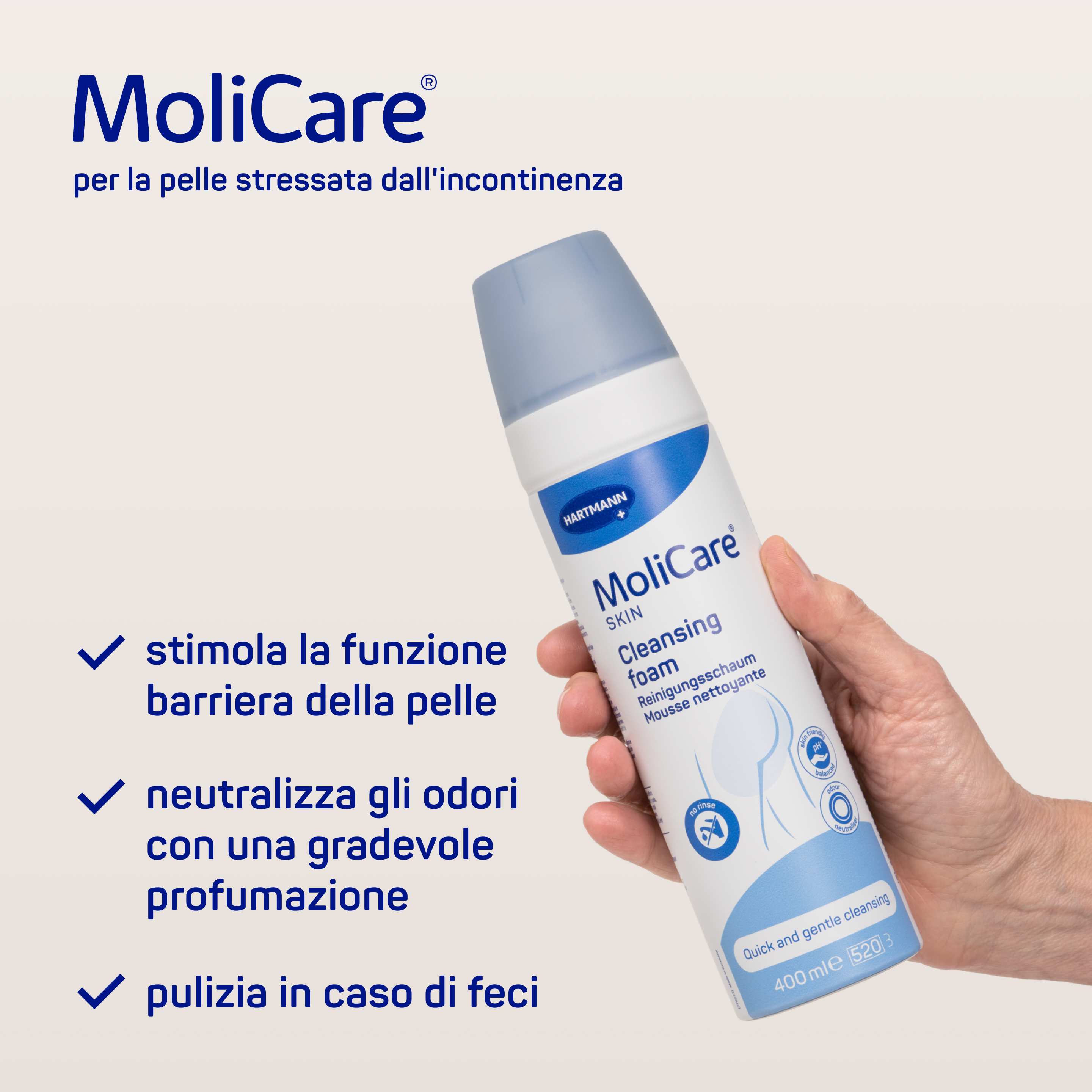 MoliCare Skin Schiuma detergente