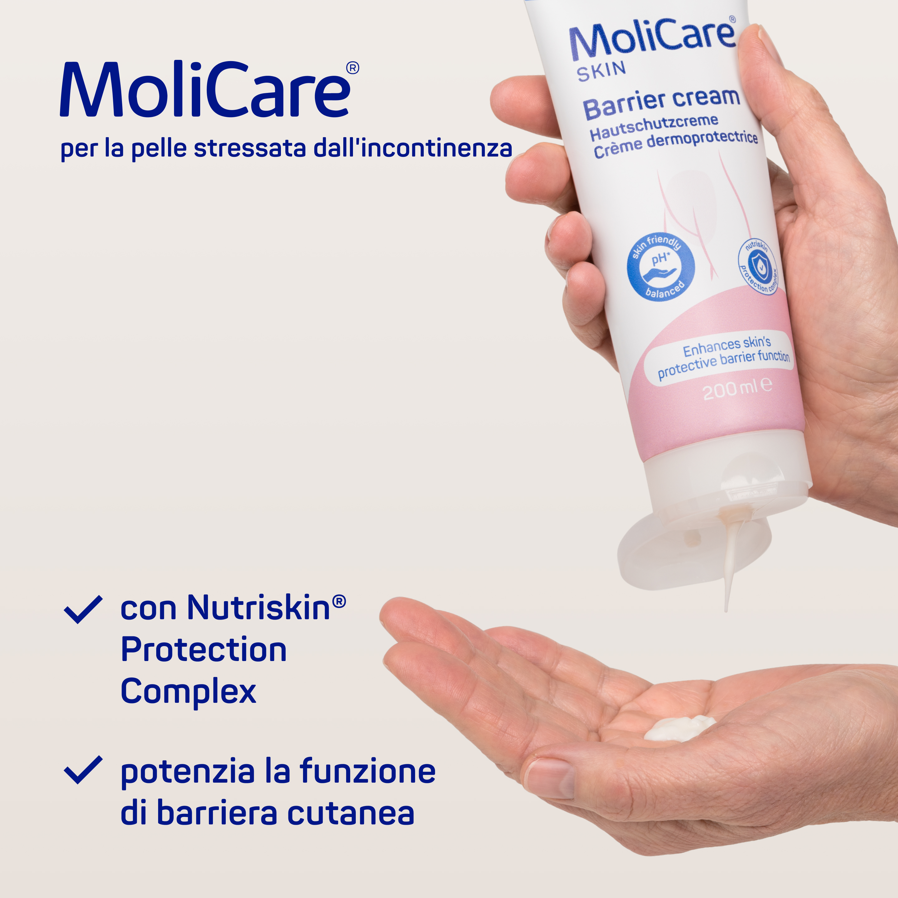 MoliCare Skin Crema trasparente