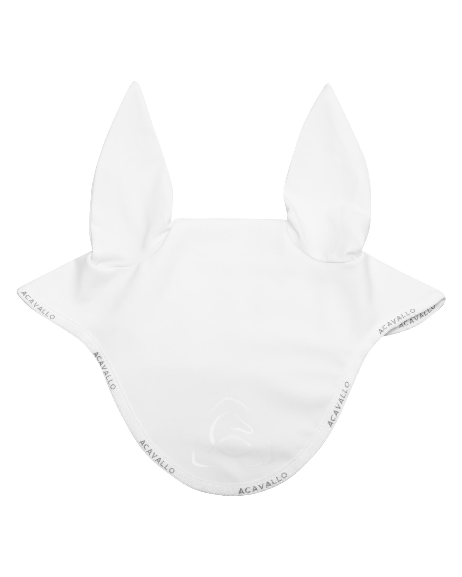 Elastane fly veil silicone logo