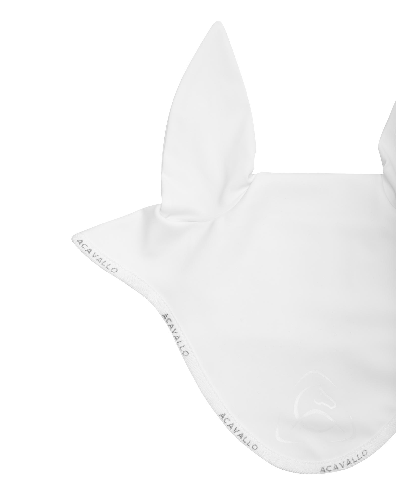 Elastane fly veil silicone logo