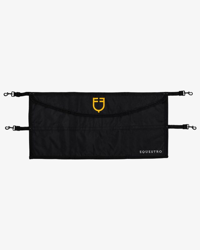 Stable guard with embroidered logo