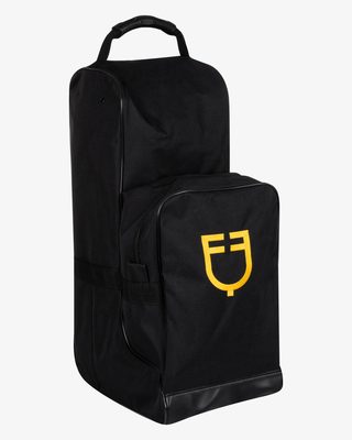 Boot and helmet bag with embroidered logo