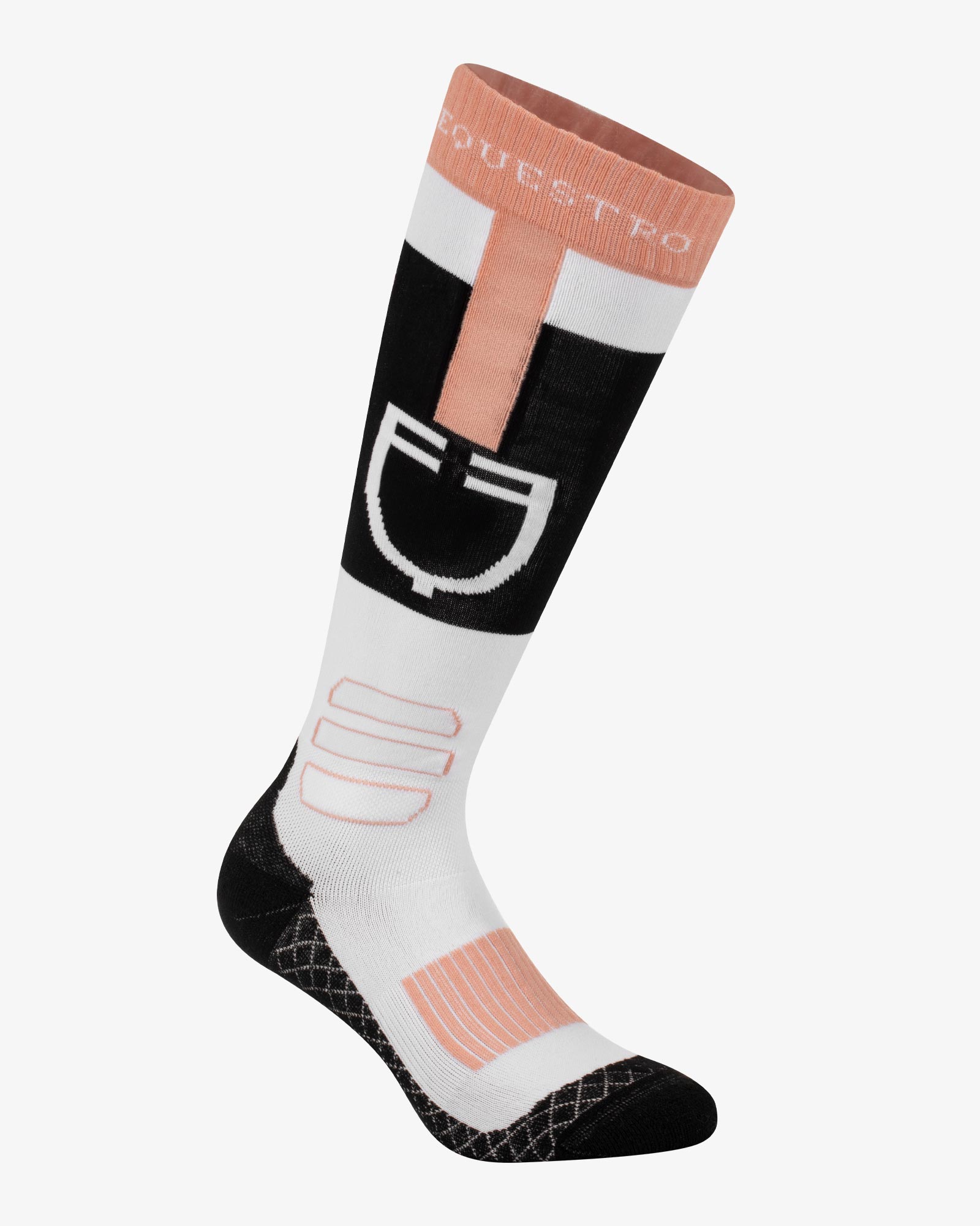 Sock in technical and breathable fabric with logo