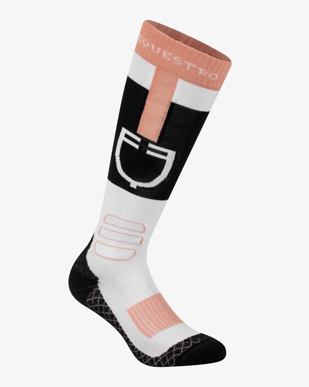 Sock in technical and breathable fabric with logo