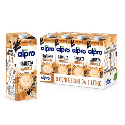 ALPRO BARISTA Bevanda Vegetale alla Mandorla 8x1l