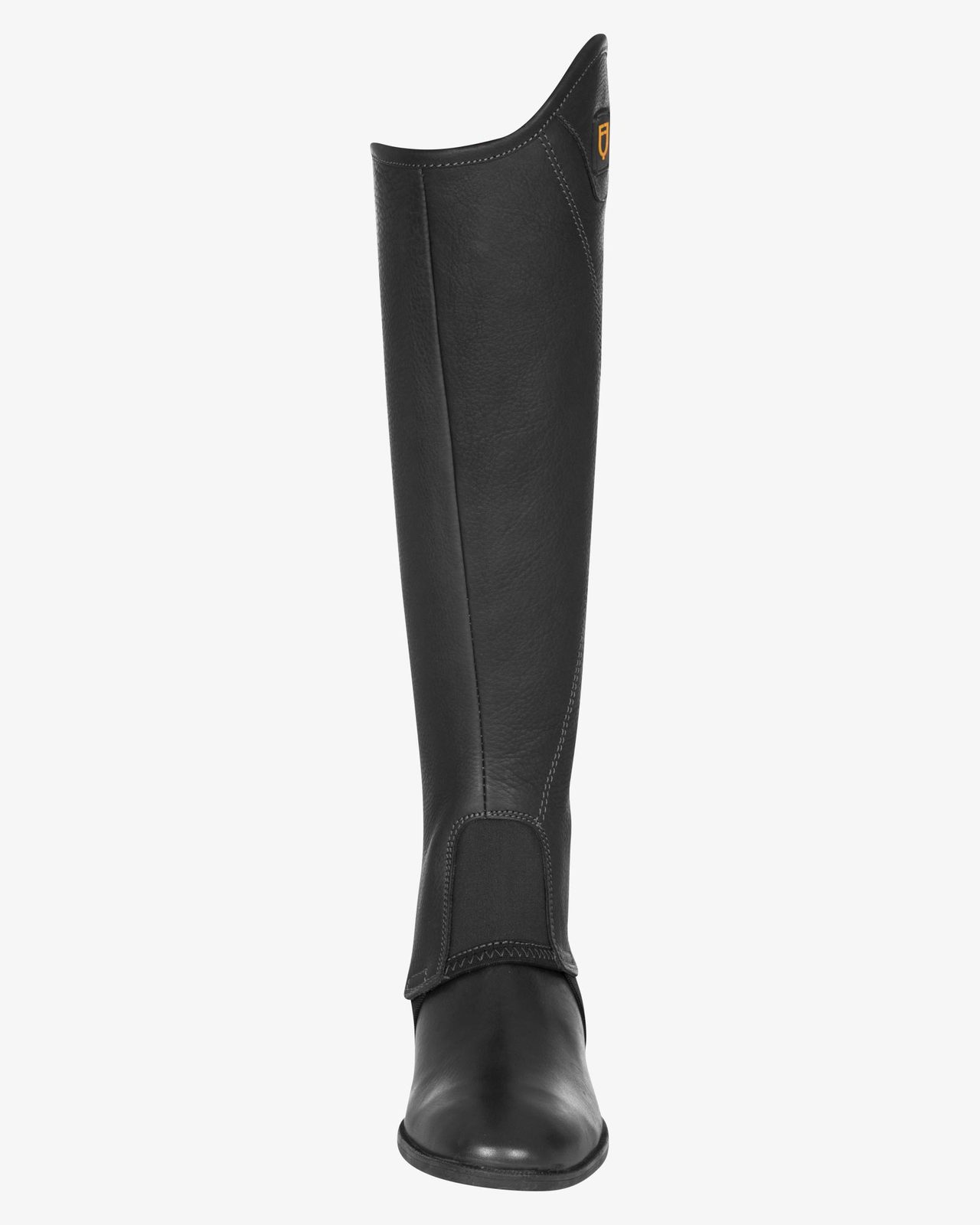 Unisex soft leather gaiters with side zip