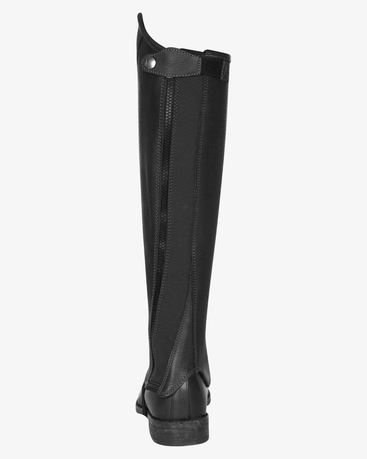 Unisex soft leather gaiters with side zip