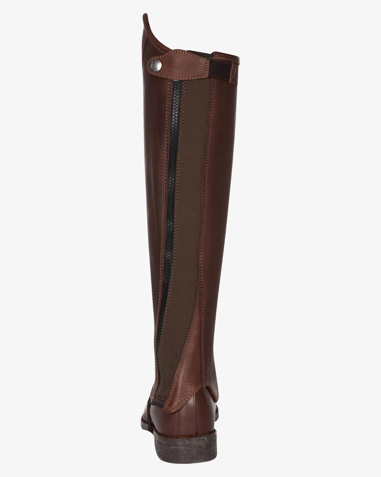 Unisex soft leather gaiters with side zip