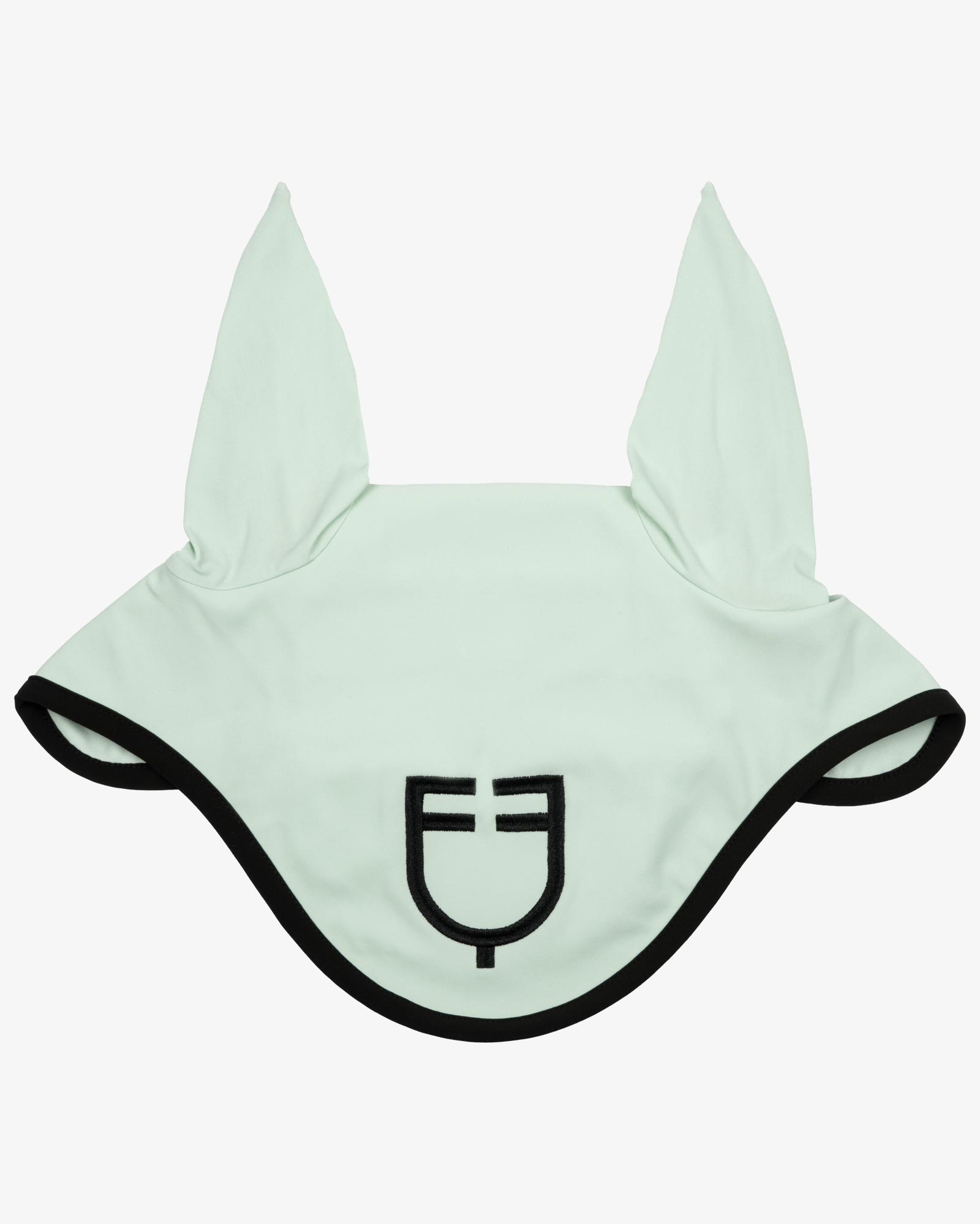Black line edition fly veil in stretch material