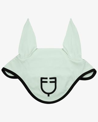 Black line edition fly veil in stretch material
