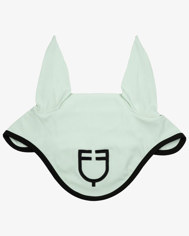 Black line edition fly veil in stretch material