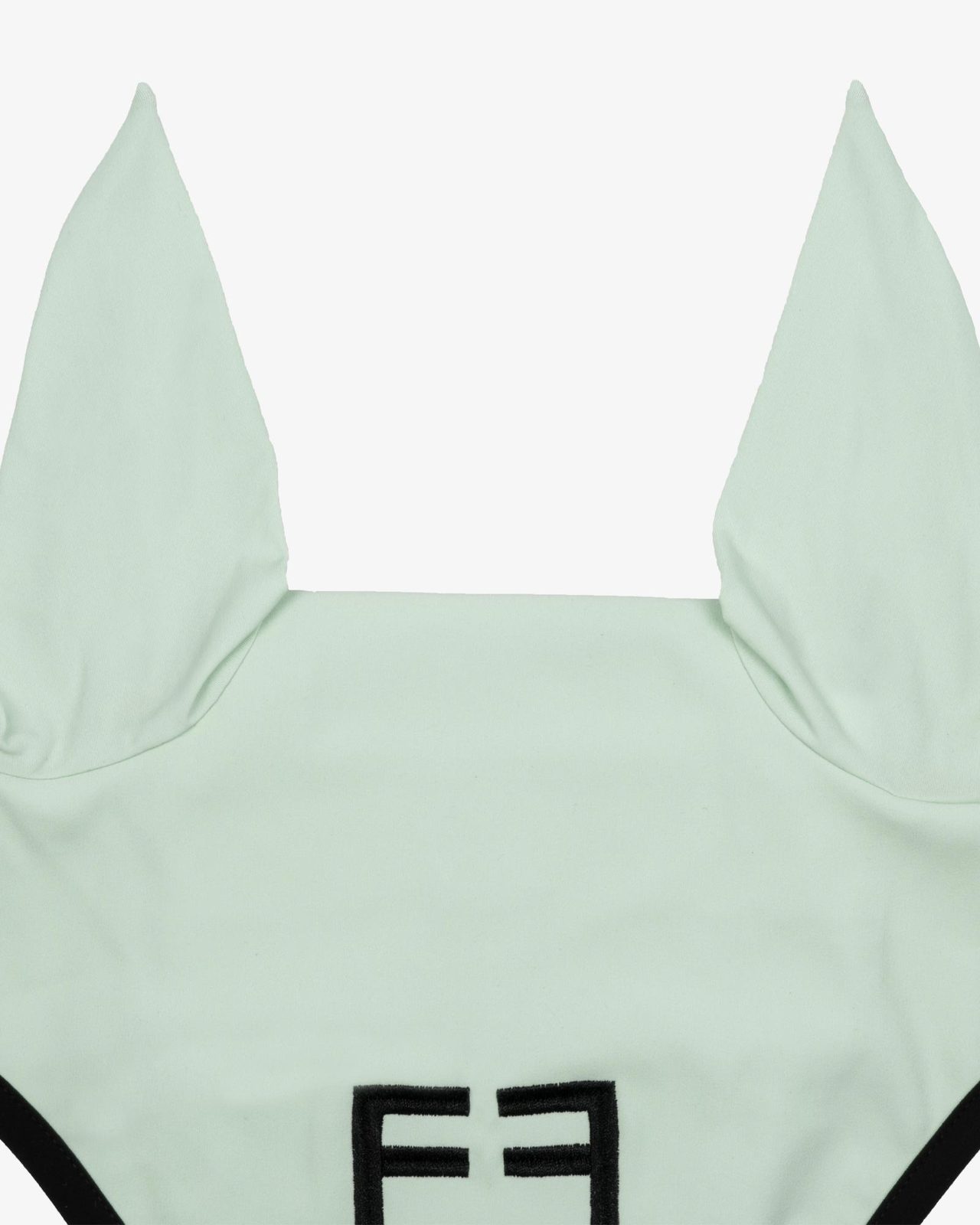 Black line edition fly veil in stretch material
