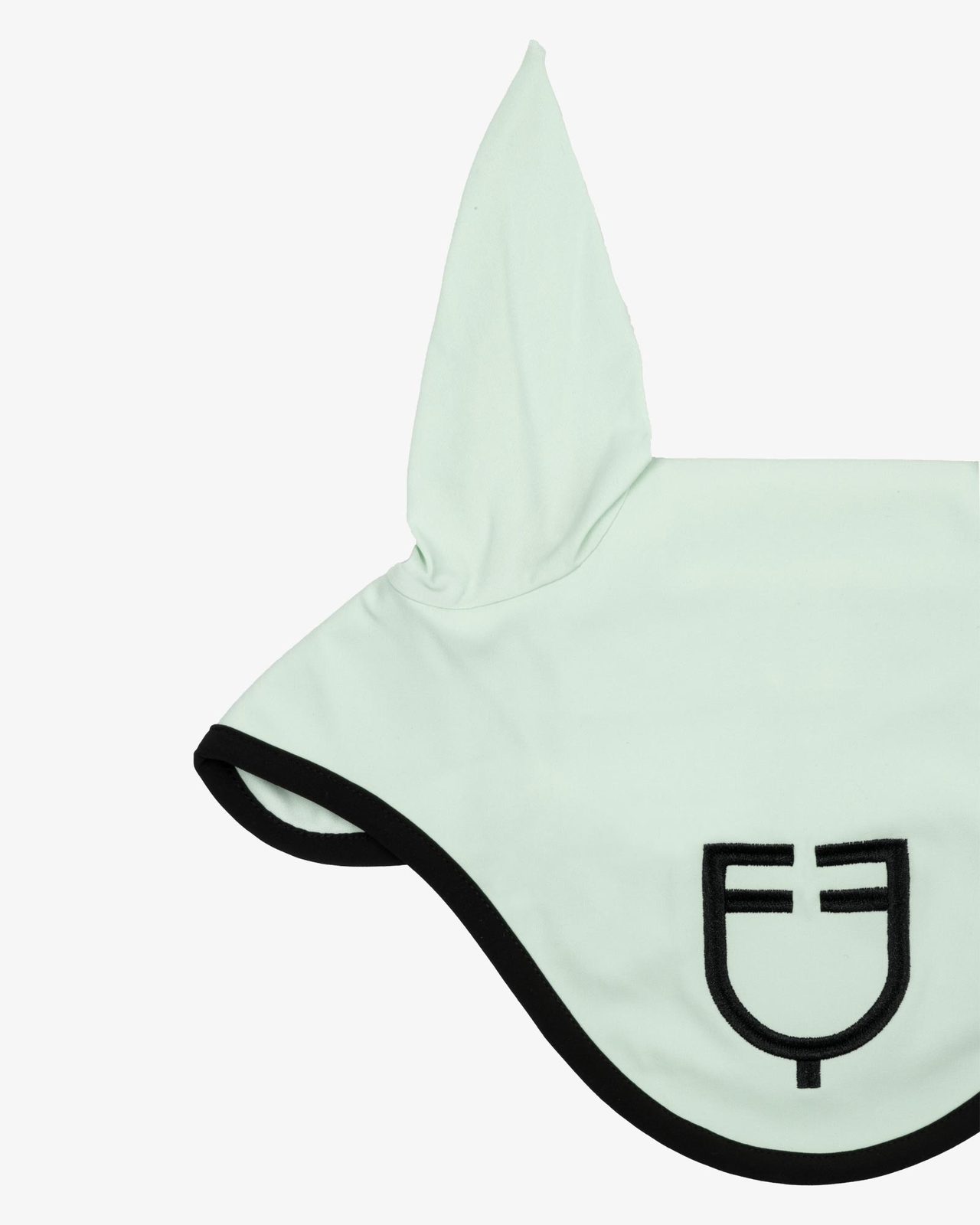 Black line edition fly veil in stretch material