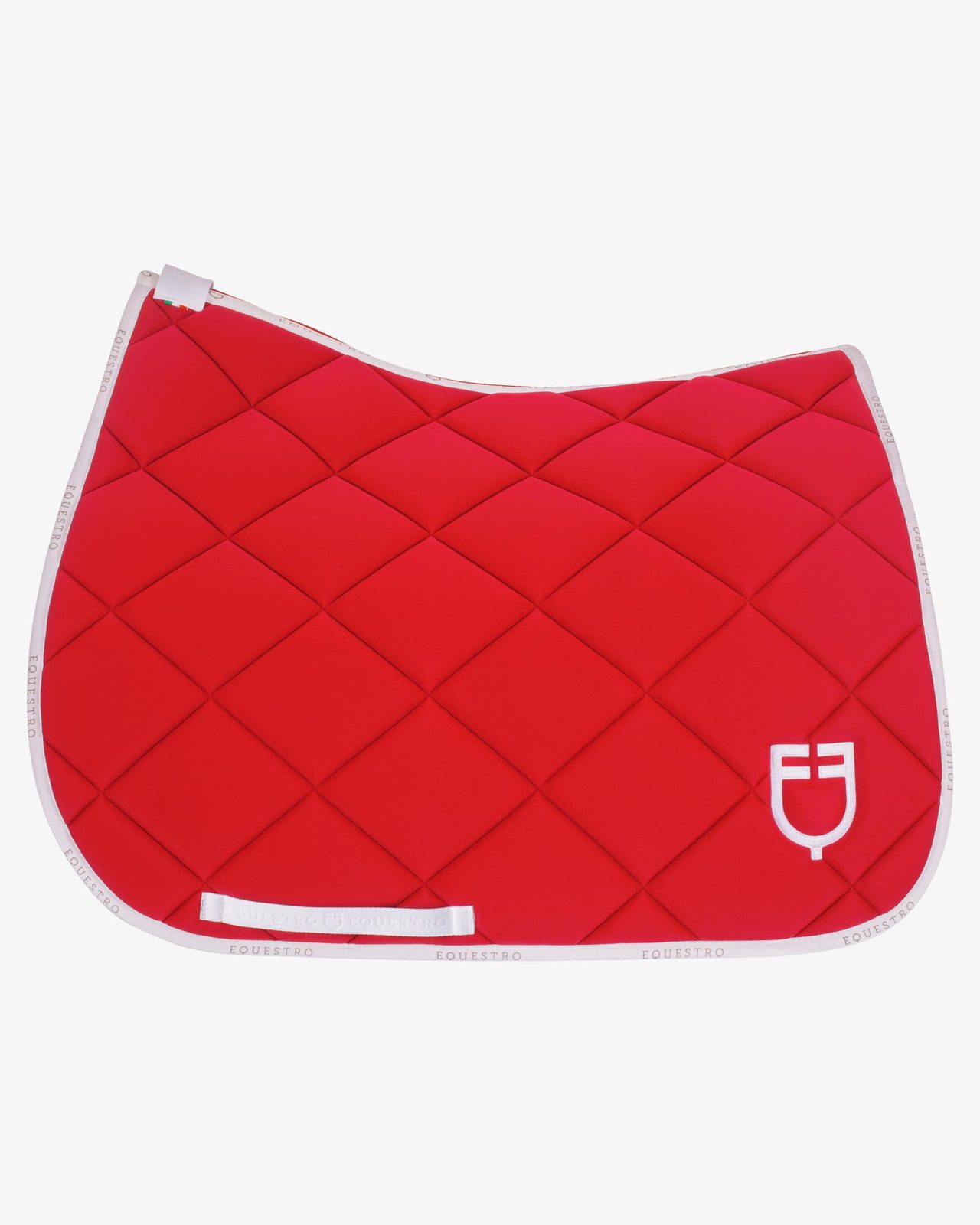 Dressage saddle pad technical fabric with logo