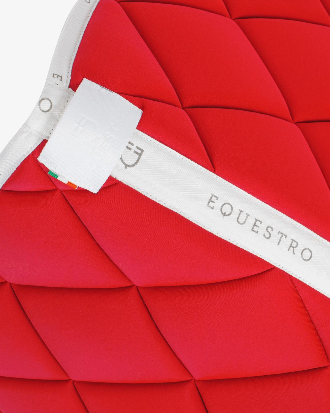 Dressage saddle pad technical fabric with logo