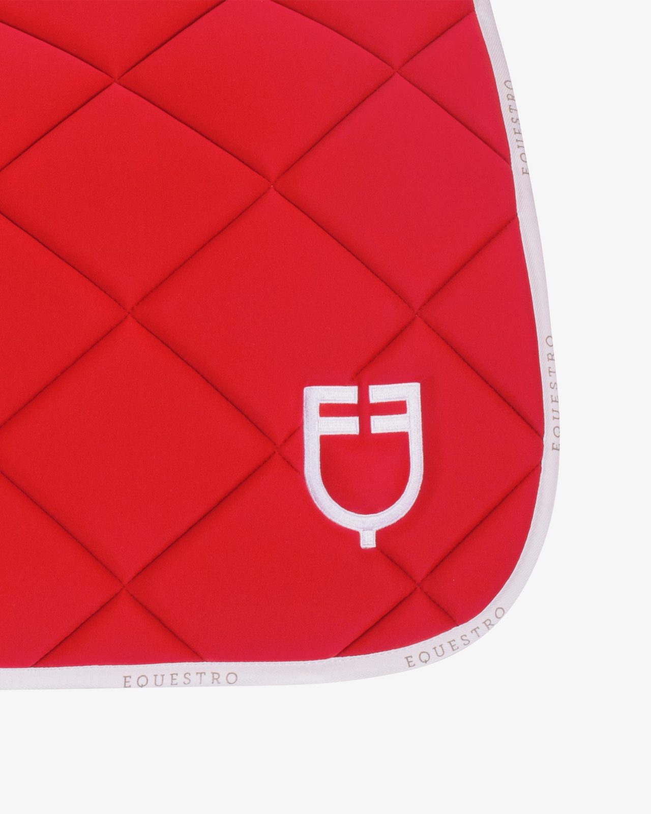 Dressage saddle pad technical fabric with logo