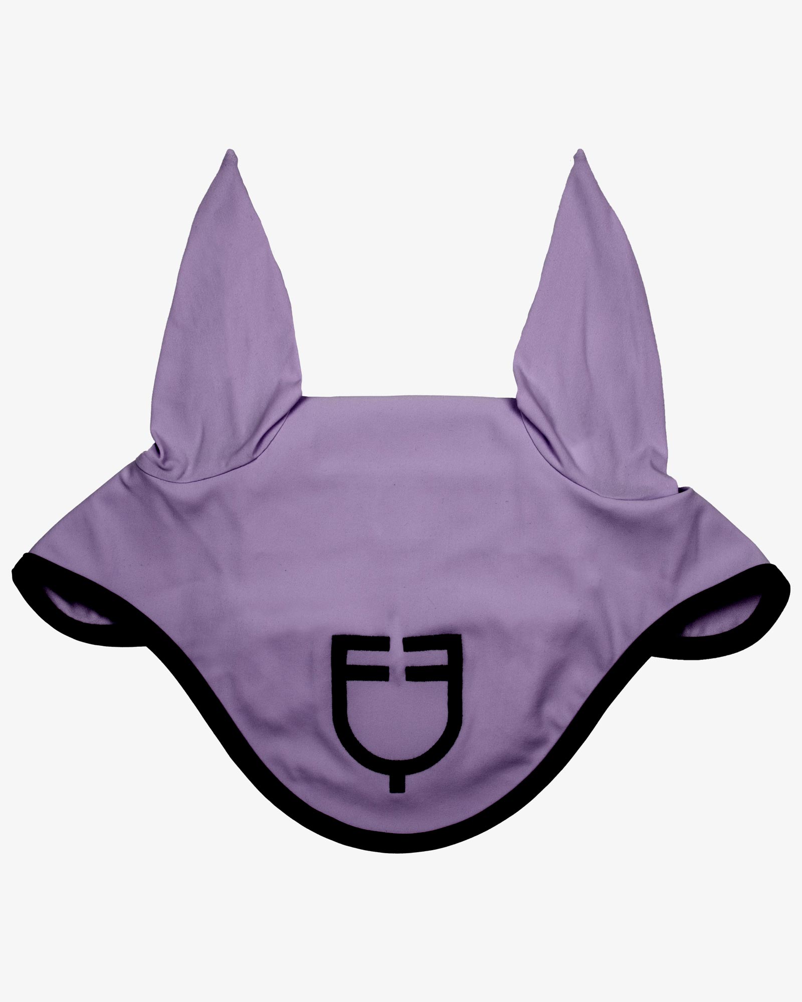 Black line edition fly veil in stretch material