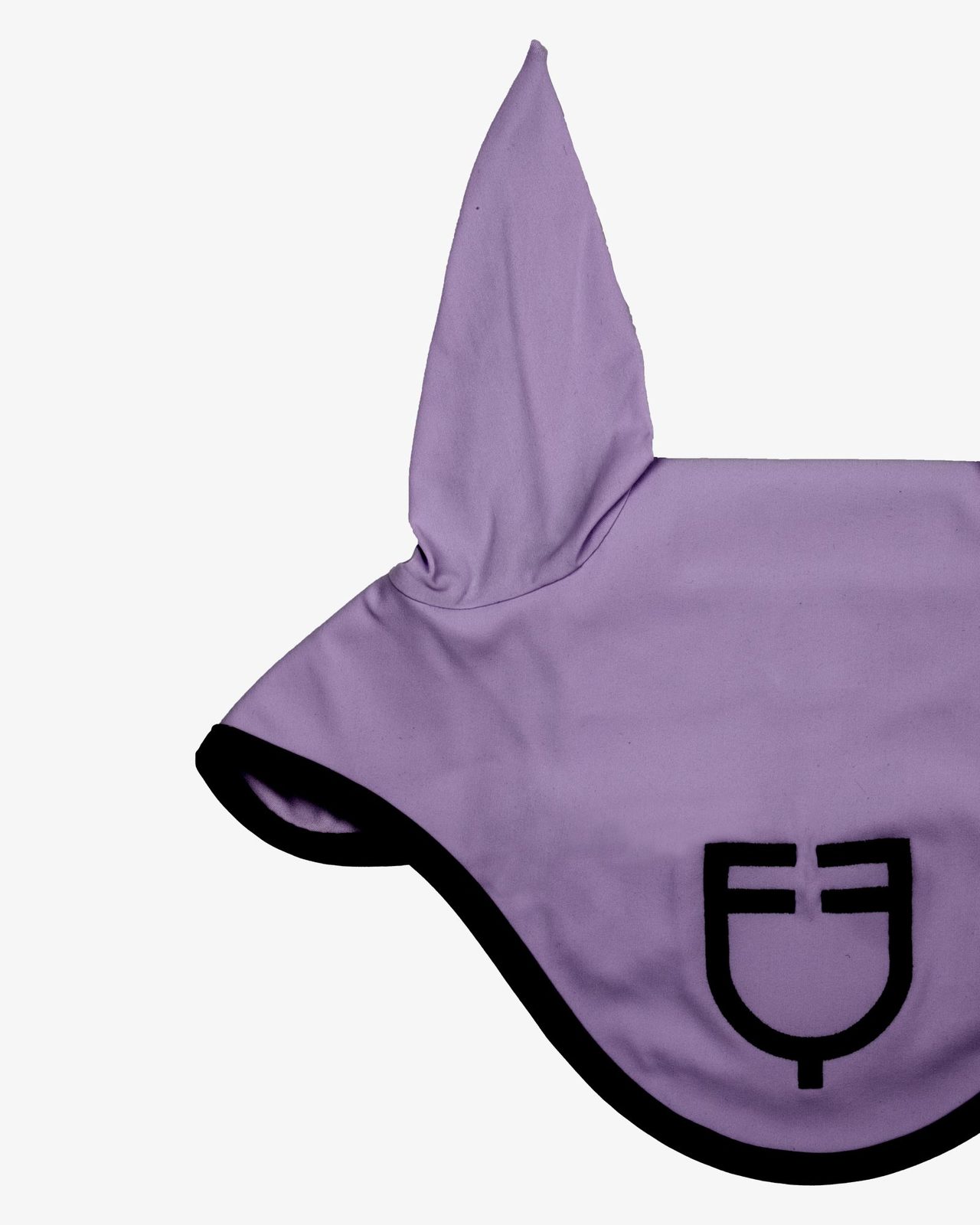 Black line edition fly veil in stretch material