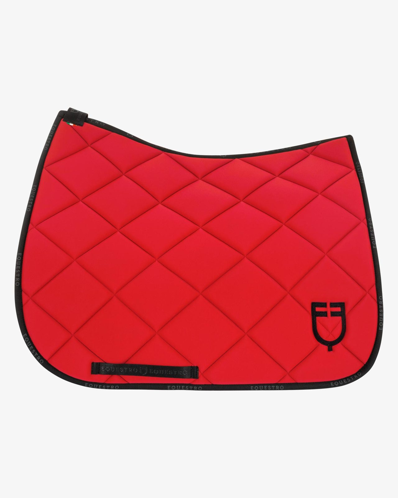 Dressage saddle pad technical fabric with logo