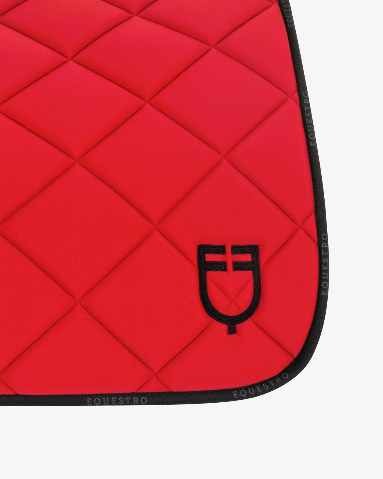 Dressage saddle pad technical fabric with logo
